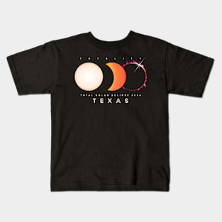 Solar Eclipse 2024 Texas Total Eclipse America Kids T-Shirt